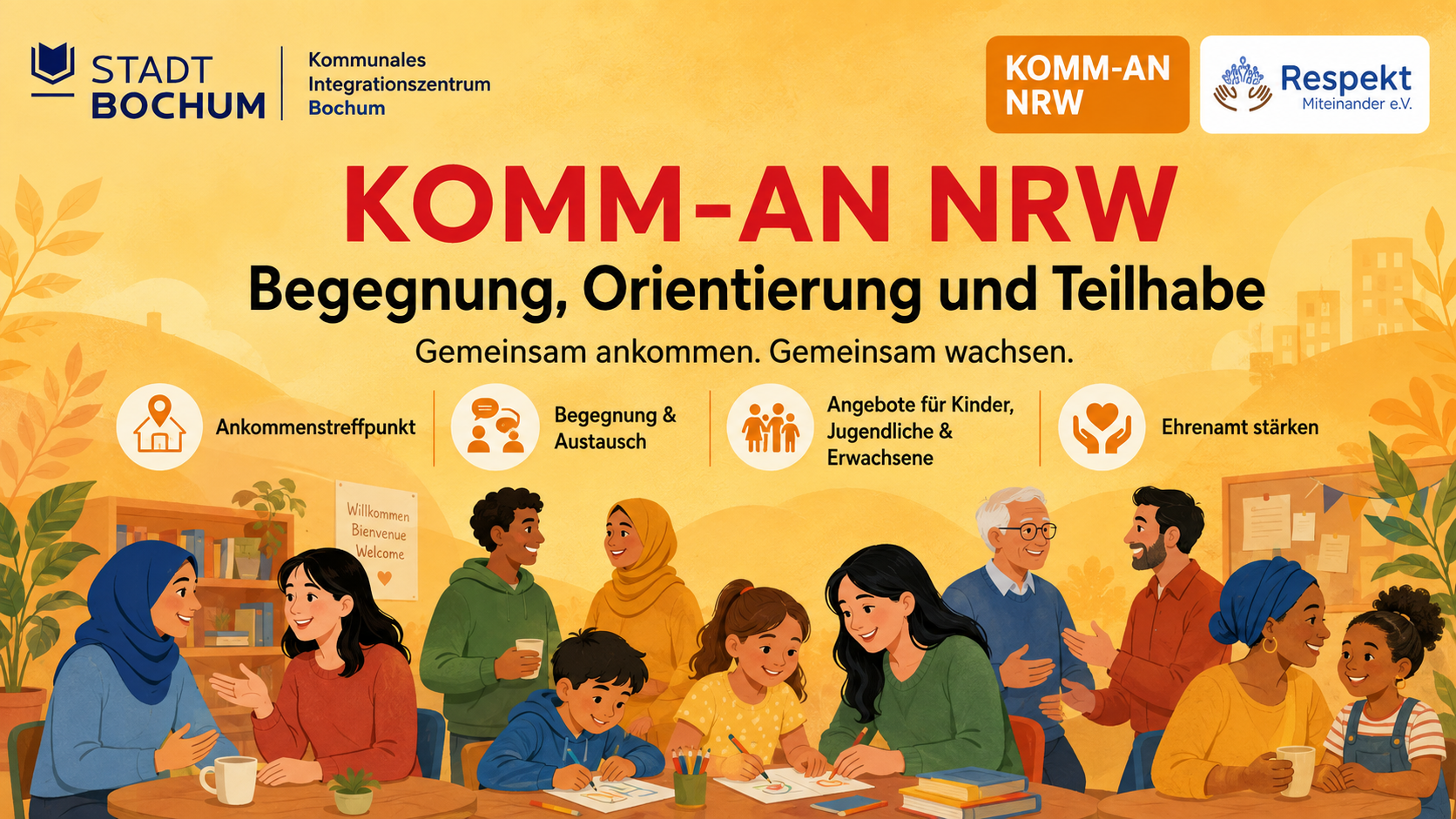 KOMM-AN NRW – Begegnung, Orientierung und Teilhabe
