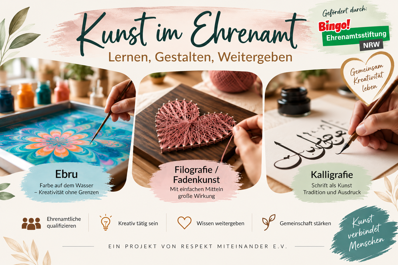 Kunst im Ehrenamt – Lernen, Gestalten, Weitergeben