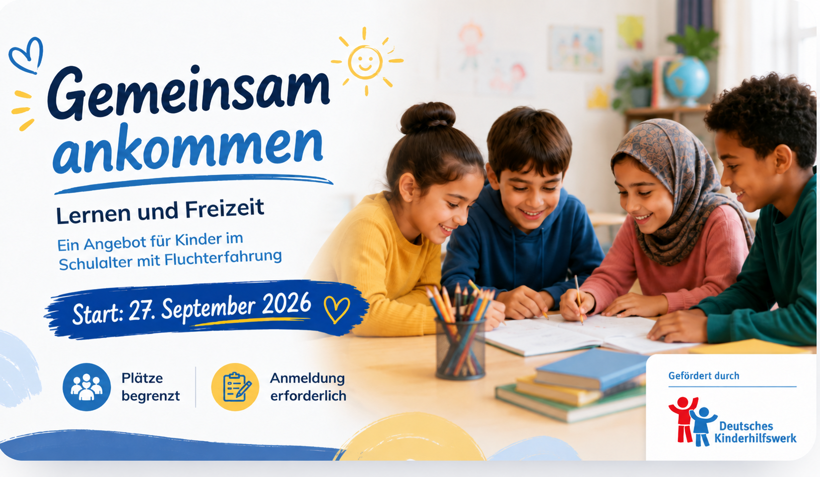 Gemeinsam ankommen – Lernen und Freizeit